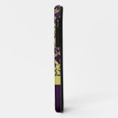 金ゴールドの紫色のダマスク織 Case-Mate iPhoneケース (裏面/左)