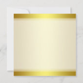 金ゴールドの結婚式招待状の春のアイリス花 招待状 (裏面)