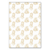 金ゴールドの結婚葉感謝していのユーテーブルカード テーブルナンバー (裏面)