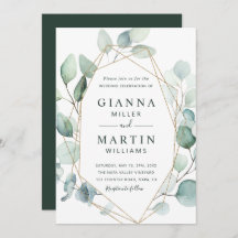 金ゴールドの緑の結婚葉