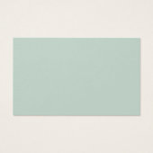 金ゴールドの緑の葉のベビー名候補カード (裏面)