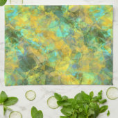 金ゴールドの縮れたテクスチャ キッチンタオル (折り畳み)