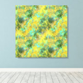 金ゴールドの縮れたテクスチャ キャンバスプリント (インサイチュ (ウッドフロア))