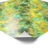 金ゴールドの縮れたテクスチャ フォトプリント            (角)