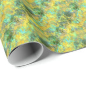 金ゴールドの縮れたテクスチャ ラッピングペーパー (ロールコーナー)