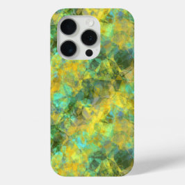 金ゴールドの縮れたテクスチャ iPhone 15 PROケース