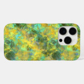 金ゴールドの縮れたテクスチャ Case-Mate iPhoneケース (裏面 (横))