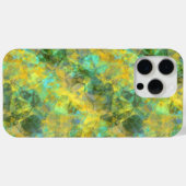 金ゴールドの縮れたテクスチャ Case-Mate iPhoneケース (裏面 (横))