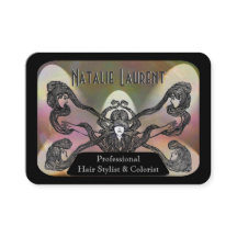 金ゴールドの美容師のプロフェッショナルの美しい