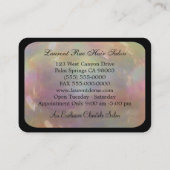 金ゴールドの美容師のプロフェッショナルの美しい 名刺 (裏面)