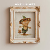 金ゴールドの聖パトリック絵を描ズのポットを持つレプレシャン ポスター