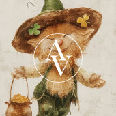 金ゴールドの聖パトリック絵を描ズのポットを持つレプレシャン ポスター