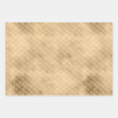 金ゴールドの背景 ラッピングペーパーシート (正面3)