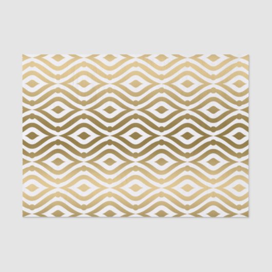 金ゴールドの背景（白） 薄葉紙 (正面)