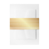 金ゴールドの腹バンド 招待状ベリーバンド (正面例)