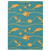 金ゴールドの航海のなパターン クリップボード (裏面)