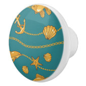 金ゴールドの航海のなパターン セラミックノブ (右)