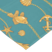 金ゴールドの航海のなパターン テーブルクロス (アングル)