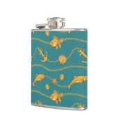 金ゴールドの航海のなパターン フラスク (左)