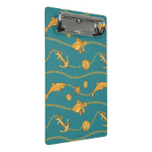 金ゴールドの航海のなパターン ミニクリップボード (アングル)