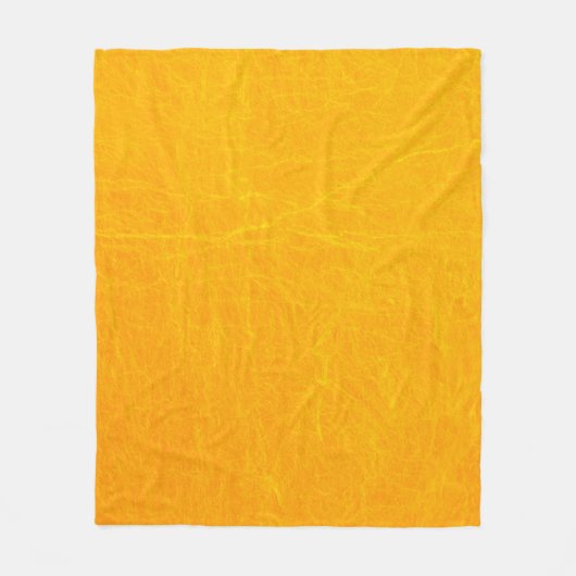 金ゴールドの色の壁の背景。抽象芸術、アンティーク、アート フリースブランケット (正面)