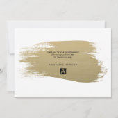 金ゴールドの色彩の鮮やかで企業のな休日 招待状 (裏面)