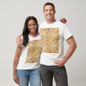 金ゴールドの色、装飾のシームレスなパターン。 Tシャツ (ユニセックス)