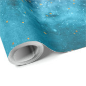 金ゴールドの花の曼荼羅および紙吹雪のイメージ ラッピングペーパー (ロールコーナー)