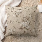 金ゴールドの花の贅沢で装飾的な枕 クッション (ブランケット)