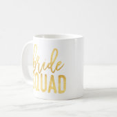 金ゴールドの花嫁の分隊のマグ コーヒーマグカップ (正面左)