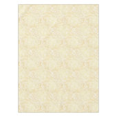 金ゴールドの花柄の葉パターン テーブルクロス (正面)