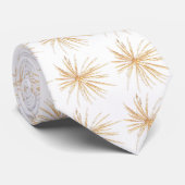 金ゴールドの花火のタイ ネクタイ (ロール)
