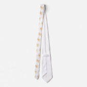 金ゴールドの花火のタイ ネクタイ (裏面)