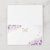 金ゴールドの花 プレイスカード (外部開封)