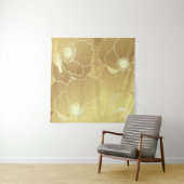 金ゴールドの花：豪華なヴィンテージ背景。 タペストリー (インサイチュ(横))