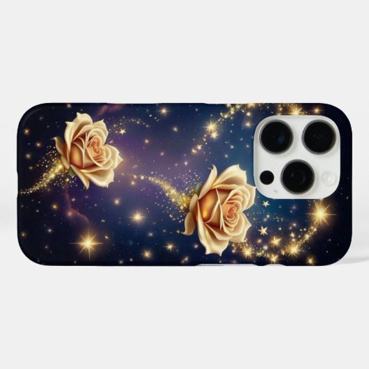 金ゴールドの花 Case-Mate iPhoneケース (裏面 (横))