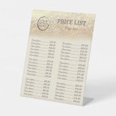 金ゴールドの華カスタムやかな豪華ロゴの価格リスト最も高い 台座サイン (正面)