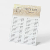 金ゴールドの華カスタムやかな豪華ロゴの価格リスト最も高い 台座サイン (正面)