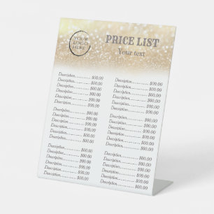 金ゴールドの華カスタムやかな豪華ロゴの価格リスト最も高い 台座サイン