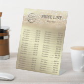 金ゴールドの華カスタムやかな豪華ロゴの価格表 台座サイン (インサイチュ)