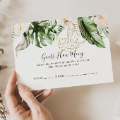 金ゴールドの葉がゲームカードの数を推測 名刺