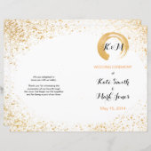 金ゴールドの葉しぶき式プログラム (正面/裏面)