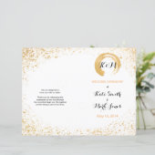 金ゴールドの葉しぶき式プログラム (スタンド正面)