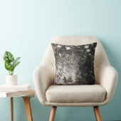 金ゴールドの葉のつる植物 クッション (椅子)