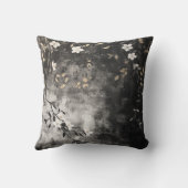 金ゴールドの葉のつる植物 クッション (裏面)