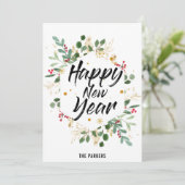 金ゴールドの葉フローラ | Red Berry新年 シーズンカード (スタンド正面)