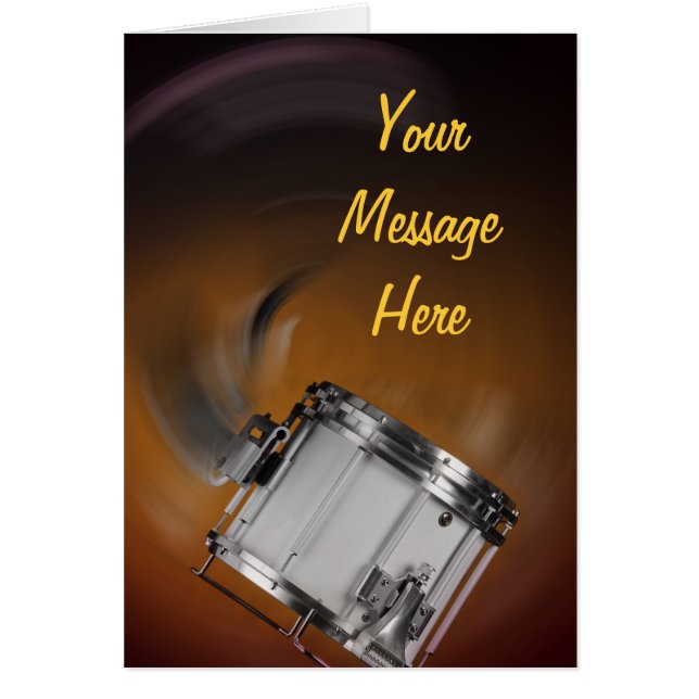 金ゴールドの行進のスネアドラム (正面)