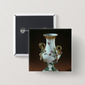 金ゴールドの装飾が付いているつぼDuplessis 缶バッジ (正面&裏面)