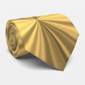 金ゴールドの視野のタイ ネクタイ (ロール)