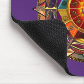 金ゴールドの記号による日曜日の曼荼羅 マウスパッド (コーナー)